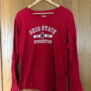 Blue 84 Ohio State Buckeyes Red Long Sleeve Tee